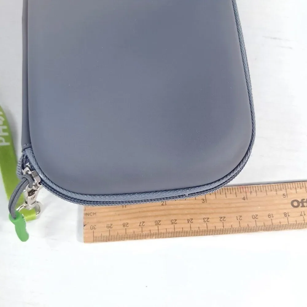 PHONAK Hearing‎ Aid Clamshell Case Storage Travel bag grey gray zipper